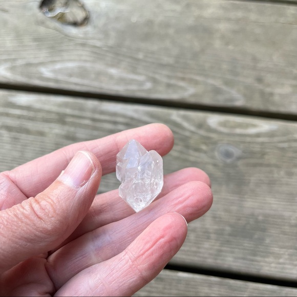 Double Terminated Twin Herkimer Diamond Crystal - Picture 10 of 17